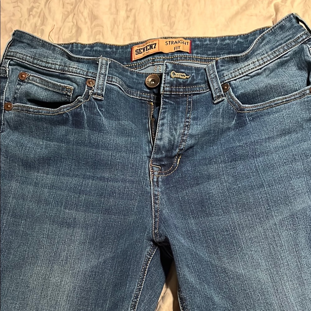 Seven7 Men’s Blue Straight Fit Jeans W32L34